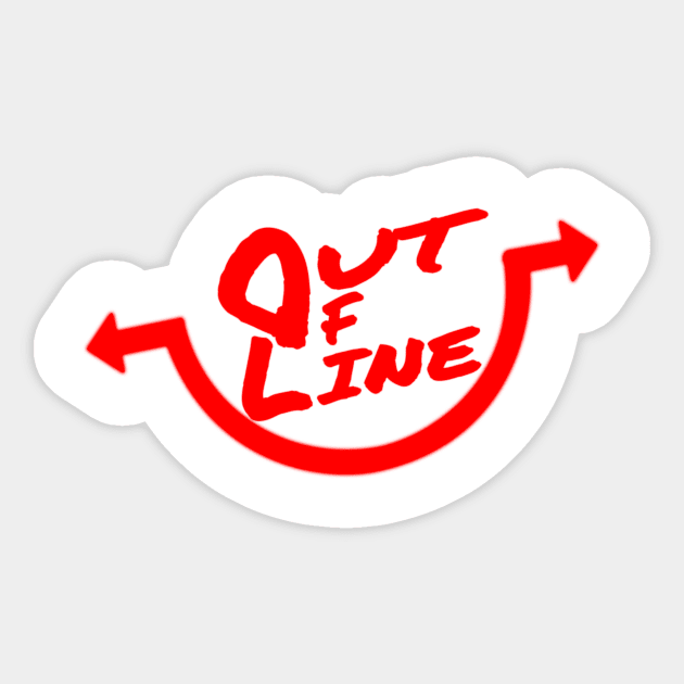 OUT OF LINE -  Be different Sticker by ChrisWilson